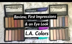 LA Colors Eye Palettes & Liquid Eye Liners: Review & Look | Dollar Tree