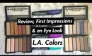 LA Colors Eye Palettes & Liquid Eye Liners: Review & Look | Dollar Tree