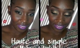 Haute and single Valentine makeup look