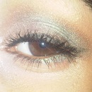 Shimmery brown and green look!