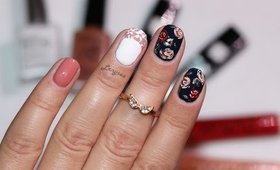 Roses and Lace I Elegant Nail Art