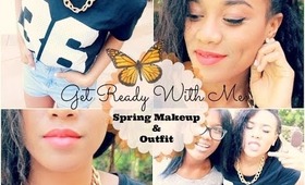 Get Ready With Me | Spring Makeup & Outfit ✿