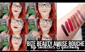 INTERNATIONAL GIVEAWAY: BITE BEAUTY AMUSE BOUCHE LIP SWATCHES / FIRST IMPRESSIONS | heysabrinafaith