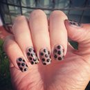 sheer black nails