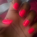 strawberry pink nails