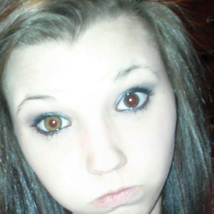 I wanted to see the difference between my eye and my wolf eye contacts.. woah.