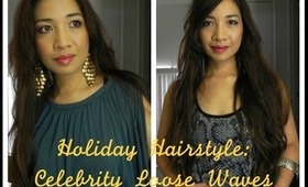 Holiday Hairstyle: Celebrity Loose Waves feat. ghd pink cherry blossom styler