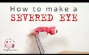 Severed eyeball craft tutorial for Halloween