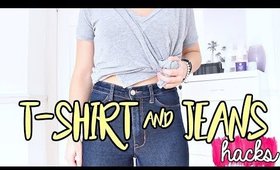 How To LOOK GOOD In JEANS & A T-SHIRT HACKS !!!