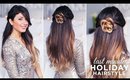 Cute and Easy Last Minute Holiday Hairstyle