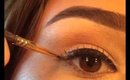 Perfect eyeliner brush wing makeup