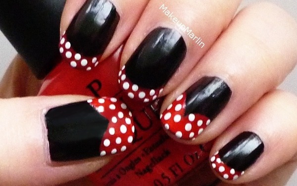 Minnie Mouse nails | Marlin U.'s Photo | Beautylish