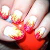 Nails on fire