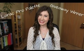 Lorac Pro Palette Giveaway Winner