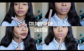 ColourPop Ultra Matte Lip Swatches | NC45 WOC Friendly