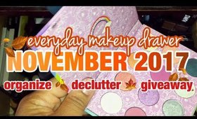 DECLUTTER & ORGANIZE My Makeup with ME! Ep #6 | NOVEMBER 2017 | MelissaQ