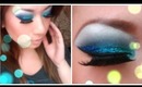 Blue Had Me At Hello! Blue Glitter Gradient Makeup Tutorial