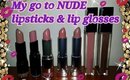 My go to | NUDE lipsticks/lip glosses