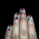 roses on nails