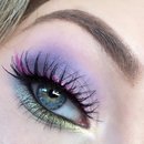 Pastel Lilac Smokey Eye w/ Vibrant Pink Winged Liner