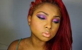 Valentines Day makeup: Purple Lust Romance......(purple eye make up tutorial for Valentines day)