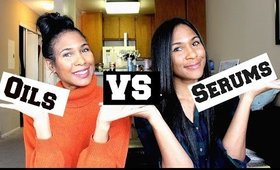 Oils vs. Serums on Relaxed Hair + How We Use Them