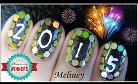 LAST MINUTE NEW YEARS EVE PARTY NAILS DESIGN NAIL ART TUTORIAL FOR SHORT NAILS