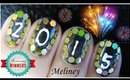 LAST MINUTE NEW YEARS EVE PARTY NAILS DESIGN NAIL ART TUTORIAL FOR SHORT NAILS