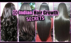 10 INDIAN HAIR GROWTH SECRETS!! │ HOW TO GROW LONG, THICK, SHINY, GLOSSY HAIR FAST!!