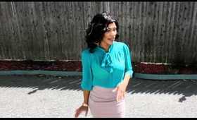 OOTD: Teal Blouse