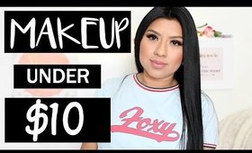 MAKEUP UNDER $10 | Makeup Haul & TRY-ON