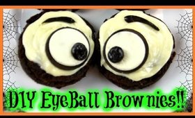 DIY Eyeball Brownies | Halloween Treat Ideas!!