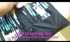 MY make up kit for freelance! (Brushes, Make up, etc.)