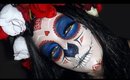 Sugar Skull Day Of The Dead MakeUp Tutorial For Halloween Dia de los muertos Muerte make-up look