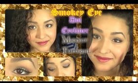 Smokey Eye and Golden Dot Eyeliner Makeup Tutorial (NoBlandMakeup)