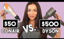 $50 HAIR DRYER vs. $500 HAIR DRYER! Which one is worth the money?! - TrinaDuhra