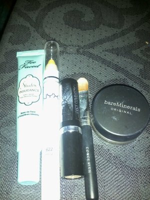 The products I used for my mom's black eye