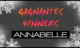 GAGNANTES - WINNERS ***CONCOURS ANNABELLE GIVEAWAY***