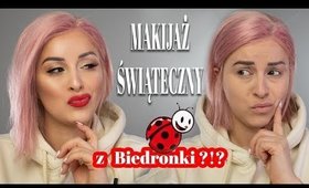 🎄 MAKIJAŻ ŚWIĄTECZNY KOSMETYKAMI Z BIEDRONKI !?! 🐞