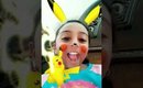 Pikachu filter on Snapchat :oooooo
