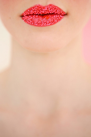 Sprinkle covered lips