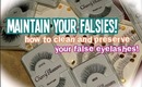 FALSIES | How to Clean and Maintain False Eyelashes