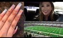 NEW LV NAILS - BUG PROBLEMS - MY FIRST COWBOYS GAME OF THE SEASON | hollyannaeree