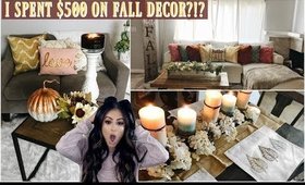 FALL HOME DECOR HAUL: DECORATE WITH ME! I SPENT $500 ON FALL DECOR?!?