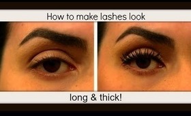 How To Make Lashes Look Long & Thick!