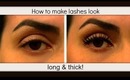 How To Make Lashes Look Long & Thick!