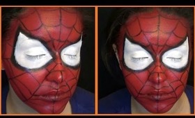 Spiderman Face Painting Tutorial (NoBlandMakeup)