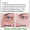 Under eyes 