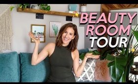 INSIDE MY BEAUTY ROOM & Makeup COLLECTION | Jamie Paige