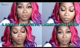 ARDELL FULL STRIP MAGNETIC LASHES  WITH LINER ☆ | SamoreloveTV